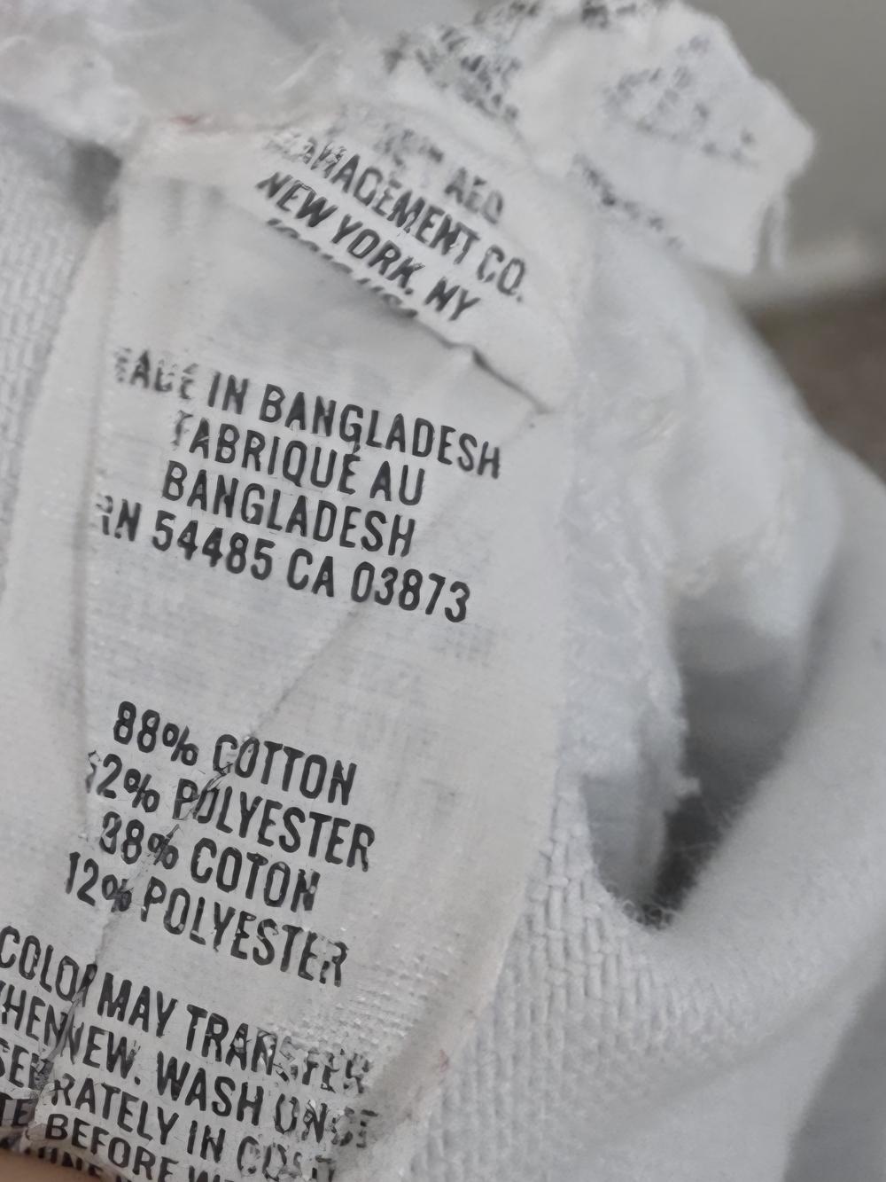 aerie White Distressed Frayed Hem Jean Shorts - Picture 5 of 6